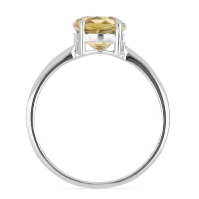 BUY 925 STERLING SILVER NATURAL CITRINE GEMSTONE RING